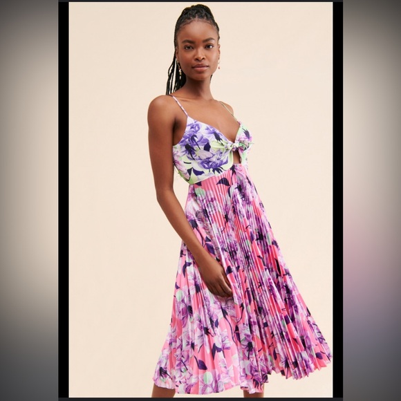 Delfi Quinn Pleated Dress - Picture 2 of 3